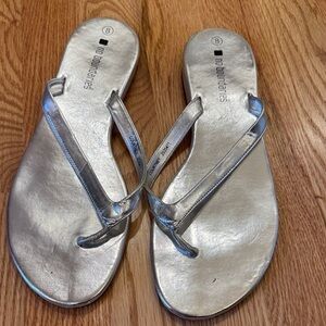 No Boundaries Metallic Silver Women's Sandals